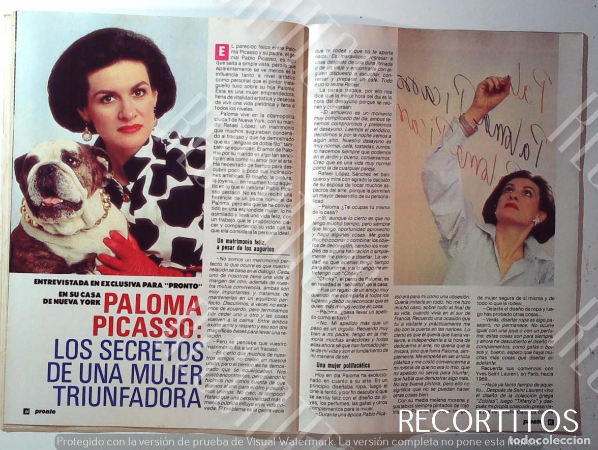 Coleccionismo de Revistas y Peri&oacute;dicos: PALOMA PICASSO PICASO