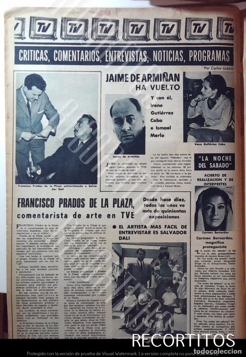 Coleccionismo de revistas y peri&oacute;dicos: IRENE GUTIERREZ CABA CARMEN BERNARDOS JAIME DE ARMI&Ntilde;AN SALVADOR DALI FRANCISCO PRADOS DE LA PLAZA