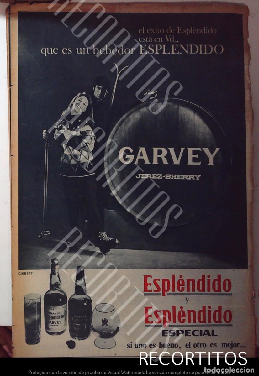 Coleccionismo de Revistas y Peri&oacute;dicos: ESPLENDIDO BRANDY COGNAC GARVEY ANUNCIO PUBLICIDAD