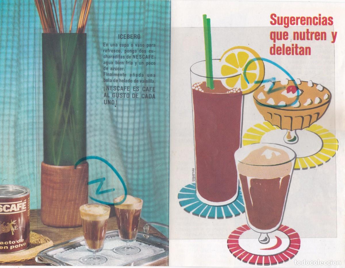 Coleccionismo de revistas y peri&oacute;dicos: PUBLICIDAD 1962. ANUNCIO NESCAFE Y LA LECHERA - RECETARIO