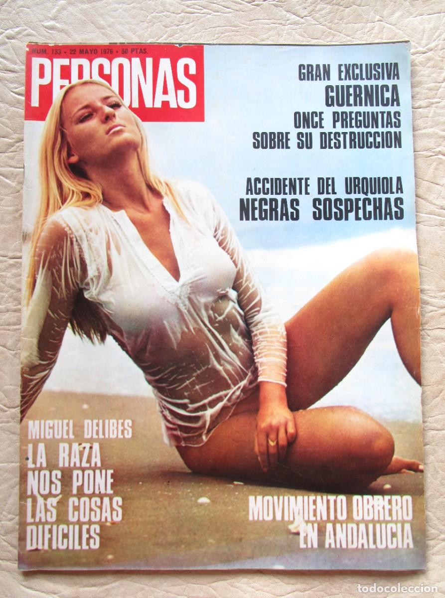 Coleccionismo de Revistas y Peri&oacute;dicos: revista erotica personas numero 133 a&ntilde;o 1976 liselette malidor judi bloom miguel delibes