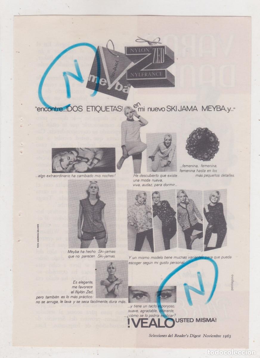 Sammeln von Zeitschriften und Zeitungen: PUBLICIDAD 1965. ANUNCIO SKYJAMA. MEYBA