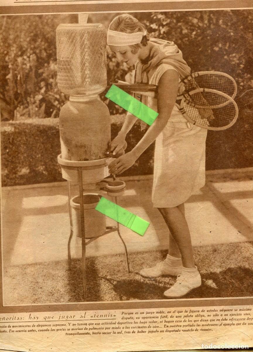 Coleccionismo de Revistas y Peri&oacute;dicos: REVISTA A&Ntilde;O 1930 TENNIS FEMENINO INCUBADORA EN VALENCIA REINA ALBANIA MARCIALES CORNETAS INFANTERIA