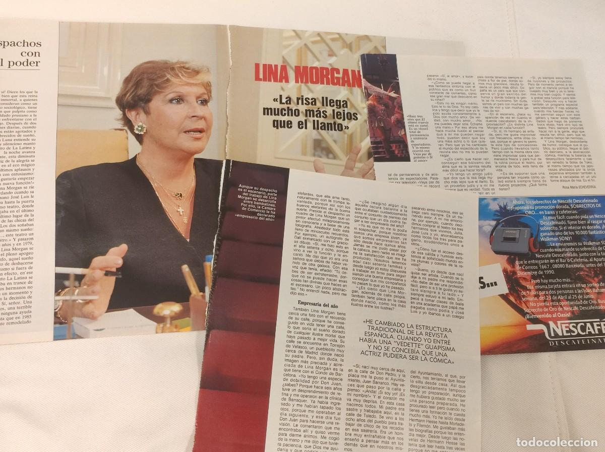 Coleccionismo de Revistas y Peri&oacute;dicos: ENTREVISTA REVISTA ORIGINAL VINTAGE A LINA MORGAN