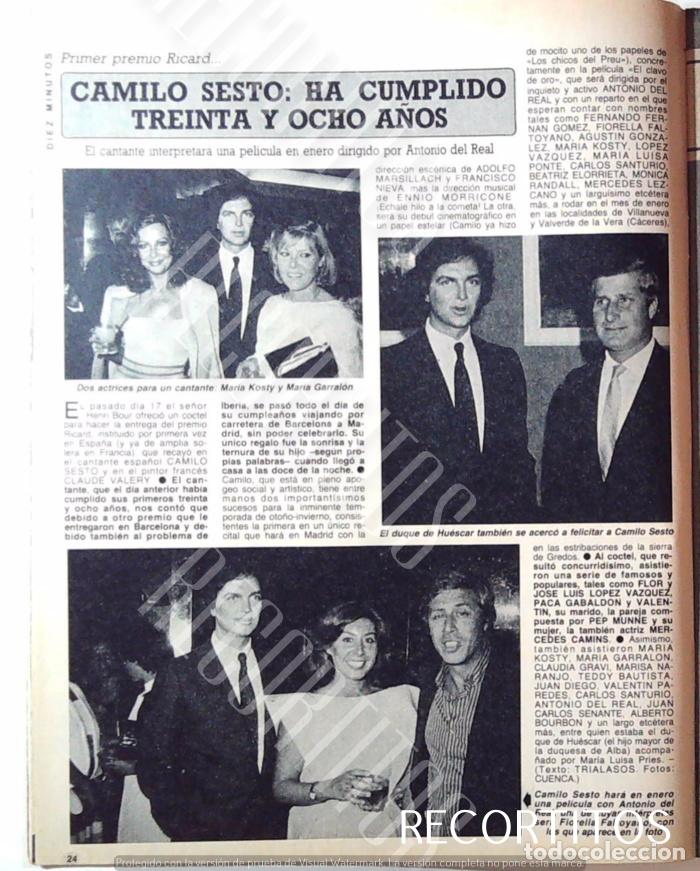 Colecionismo de Revistas e Jornais: CAMILO SESTO MARIA KOSTY FIORELLA FALTOYANO MARIA GARRALON