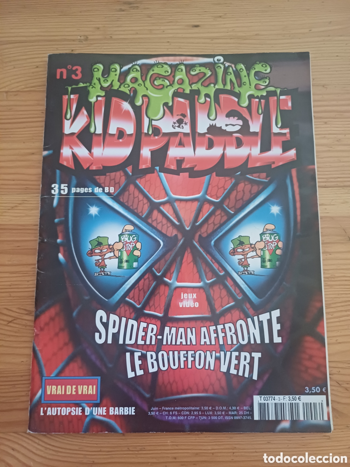 Collection Magazines and Newspapers: Magazine Kid Paddle 3 Spider Man revista comic historieta frances videojuegos