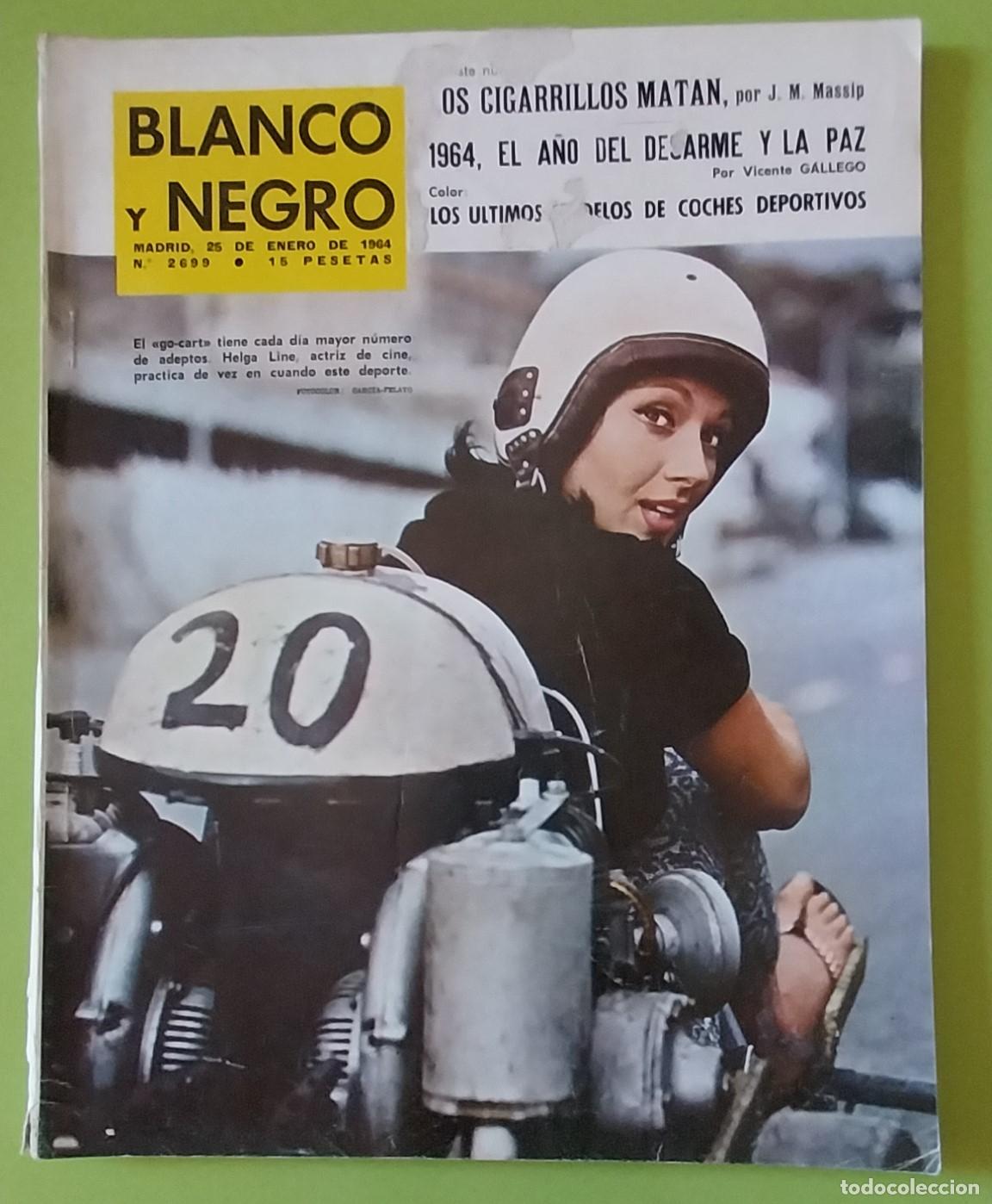Coleccionismo de Revistas y Peri&oacute;dicos: REVISTA BLANCO Y NEGRO. 25 ENERO 1964. GO CART. HELGA LINE