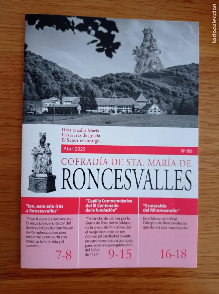 Collezionismo di Riviste e Giornali: revista de la cofradia de santa maria de roncesvalles abril 2025