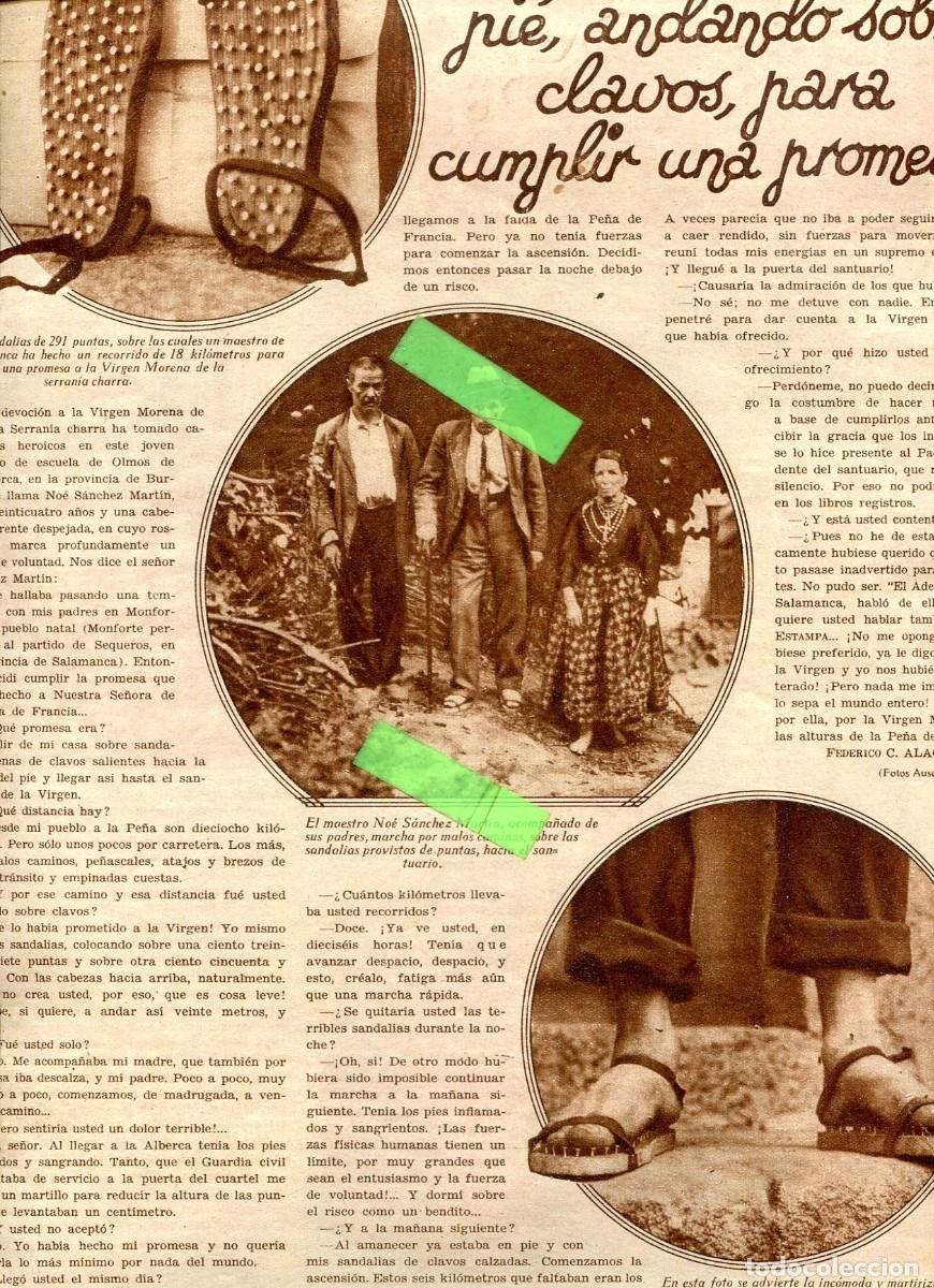 Collectionnisme de Revues et Journaux: REVISTA A&Ntilde;O 1930 PROMESA CLAVOS VIRGEN MORENA SALAMANCA PRIMER PREMIO JOTA DE ARAGON