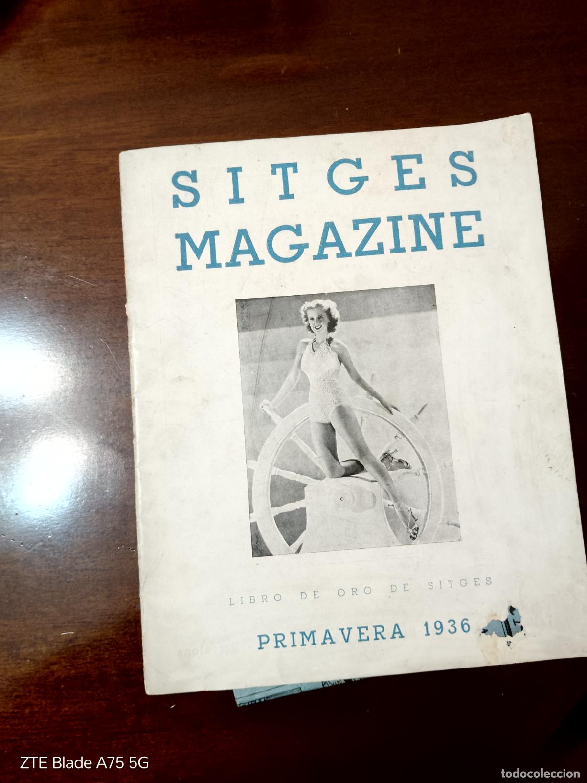 Coleccionismo de Revistas y Peri&oacute;dicos: SITGES MAGAZINE. N&ordm; 1. LIBRO DE ORO DE SITGES. PRIMAVERA 1936