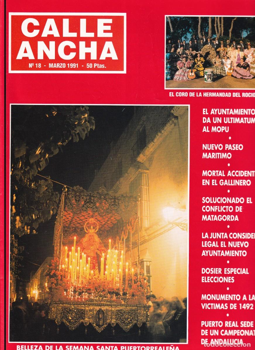 Coleccionismo de Revistas y Peri&oacute;dicos: REVISTA CALLE ANCHA N&ordm; 18 - PUERTO REAL - A&Ntilde;O 1991