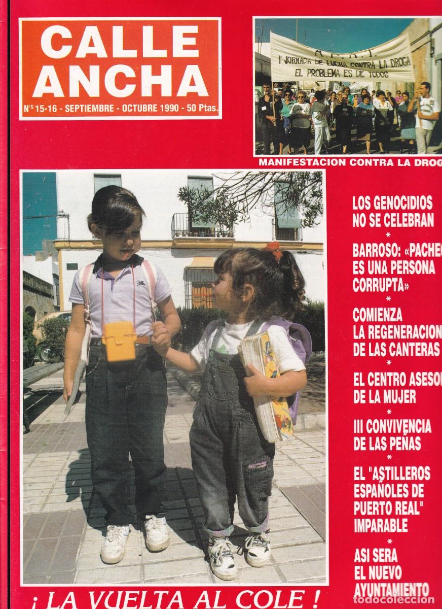 Coleccionismo de Revistas y Peri&oacute;dicos: REVISTA CALLE ANCHA N&ordm; 15-16 - PUERTO REAL - A&Ntilde;O 1990