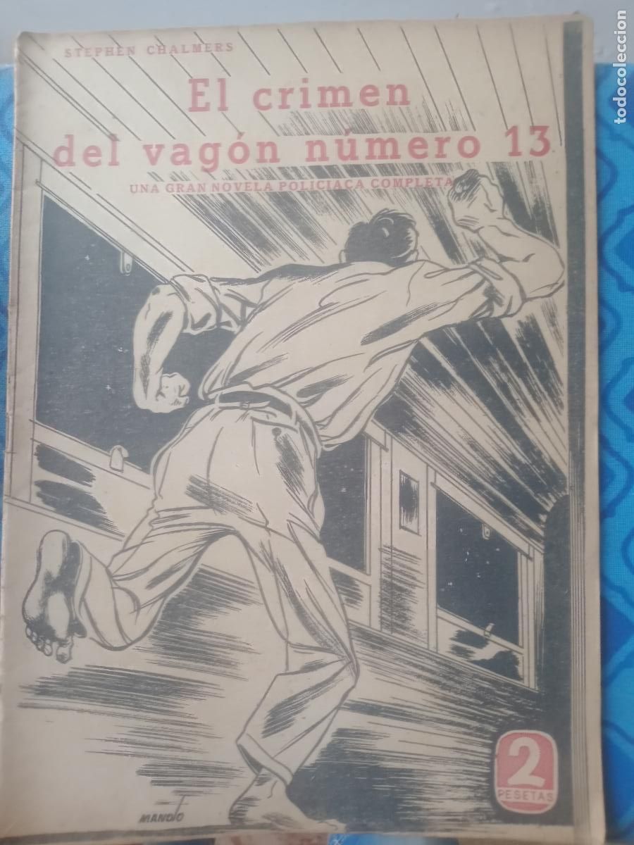 Coleccionismo de revistas y peri&oacute;dicos: El crimen del vag&oacute;n n&uacute;mero 13. Editorial D&eacute;dalo