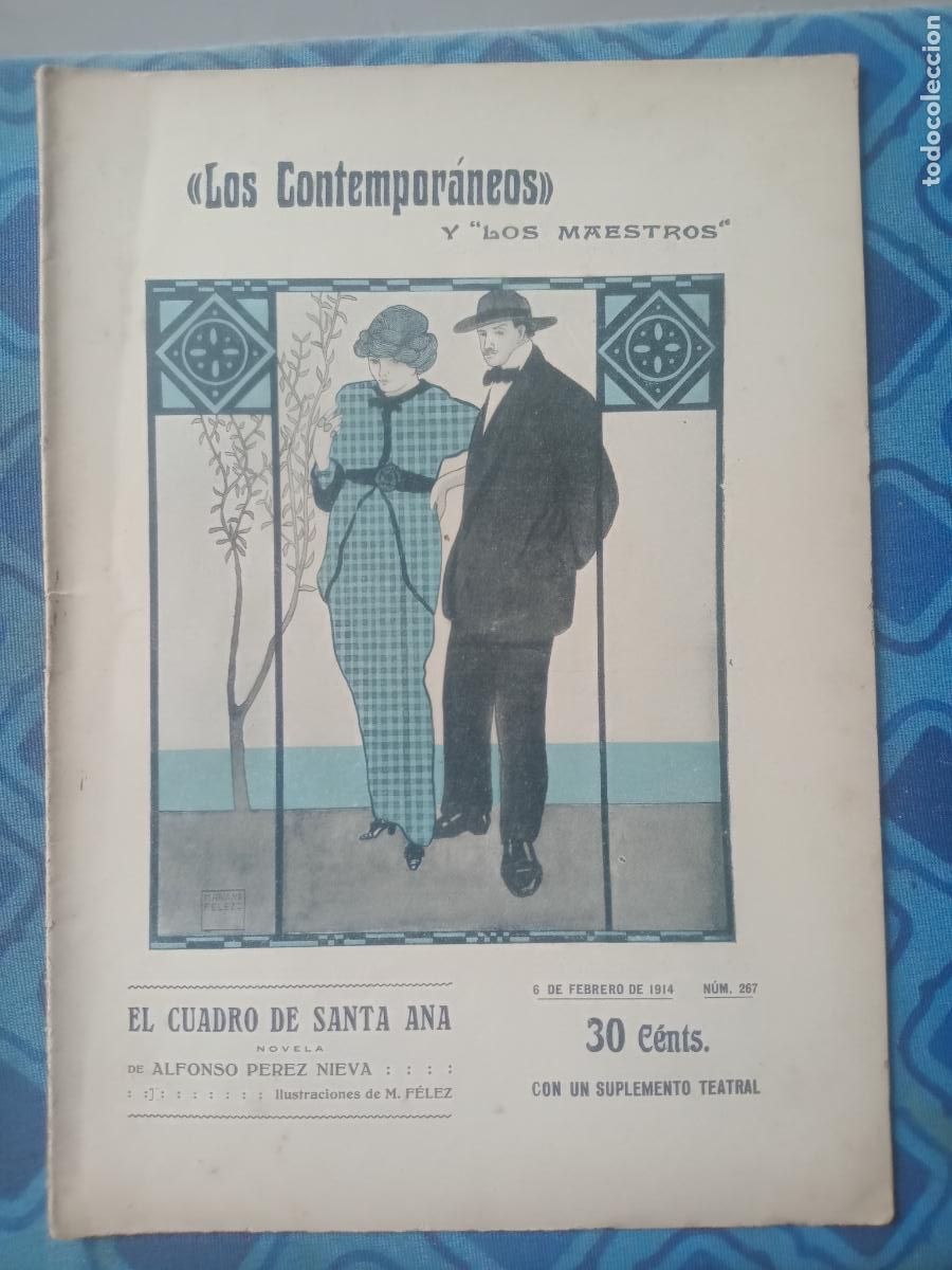 Coleccionismo de Revistas y Peri&oacute;dicos: El cuadro de Santa Ana. Alfonso P&eacute;rez Nieva 1914 Revista ilustrada Los Contempor&aacute;neos