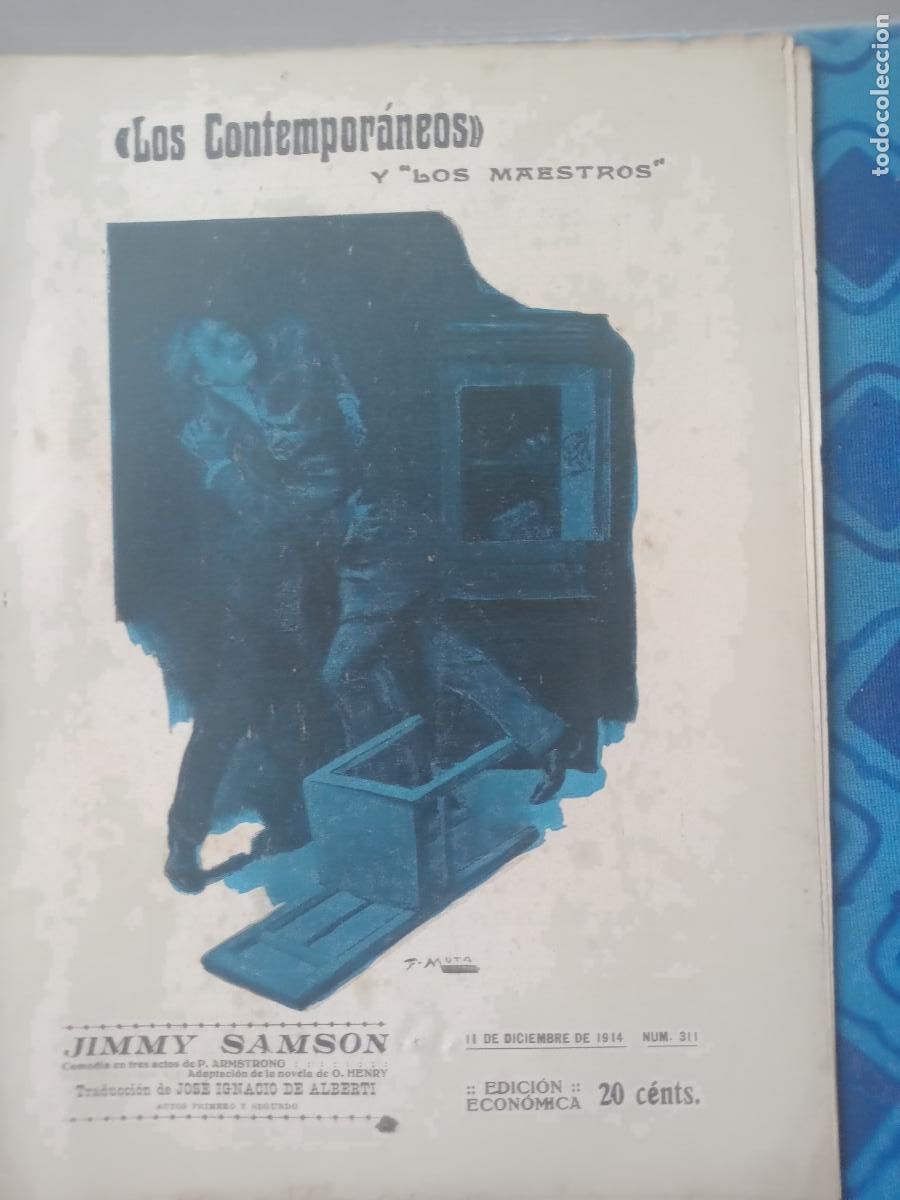 Coleccionismo de Revistas y Peri&oacute;dicos: Jimmy Samson. Jos&eacute; Ignacio de Alberti 1914 Revista ilustrada Los Contempor&aacute;neos