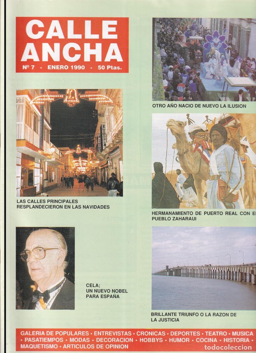 Coleccionismo de Revistas y Peri&oacute;dicos: REVISTA CALLE ANCHA N&ordm; 7 - PUERTO REAL - JUAN MEDINA - A&Ntilde;O 1990
