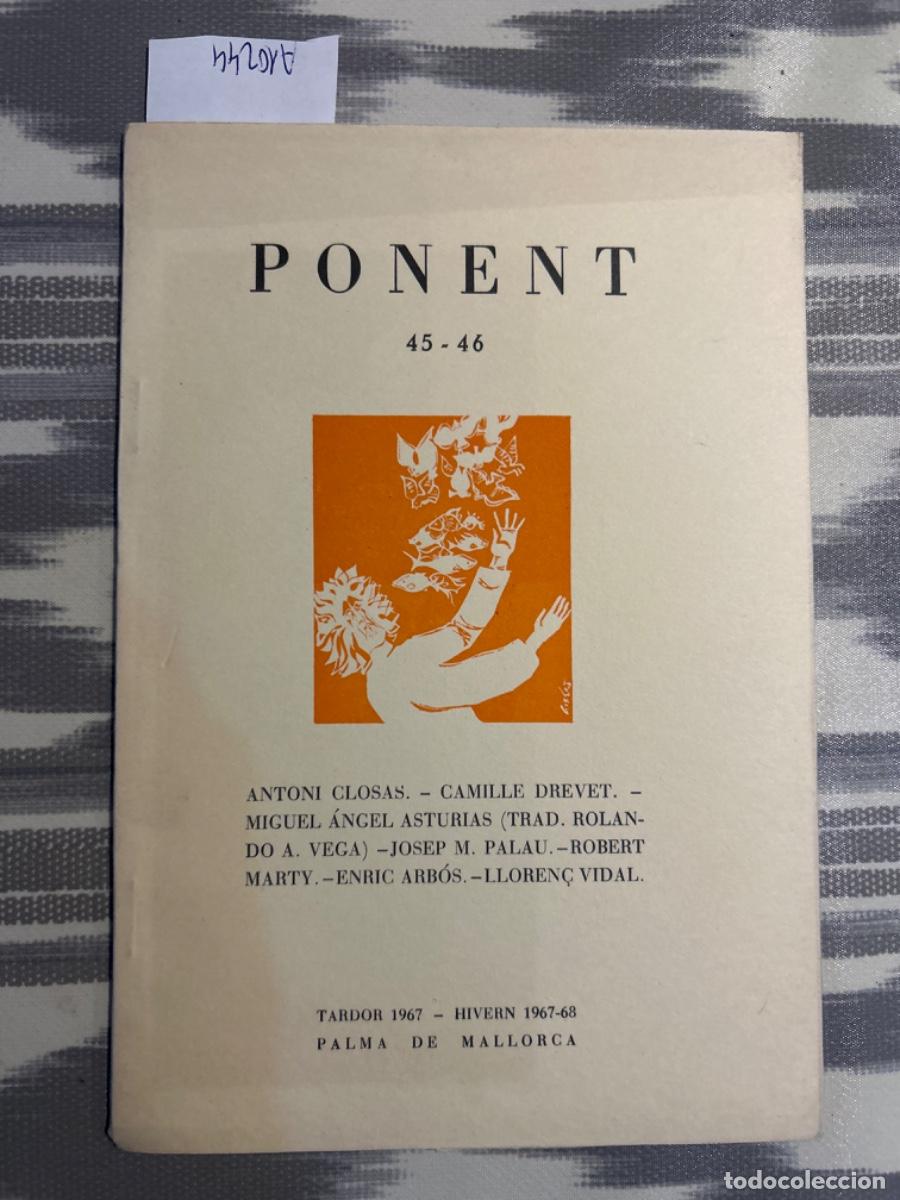 Collection Magazines and Newspapers: REVISTA LITERARIA PONENT, CIUTAT DE MALLORCA, 45 46, 1967 68