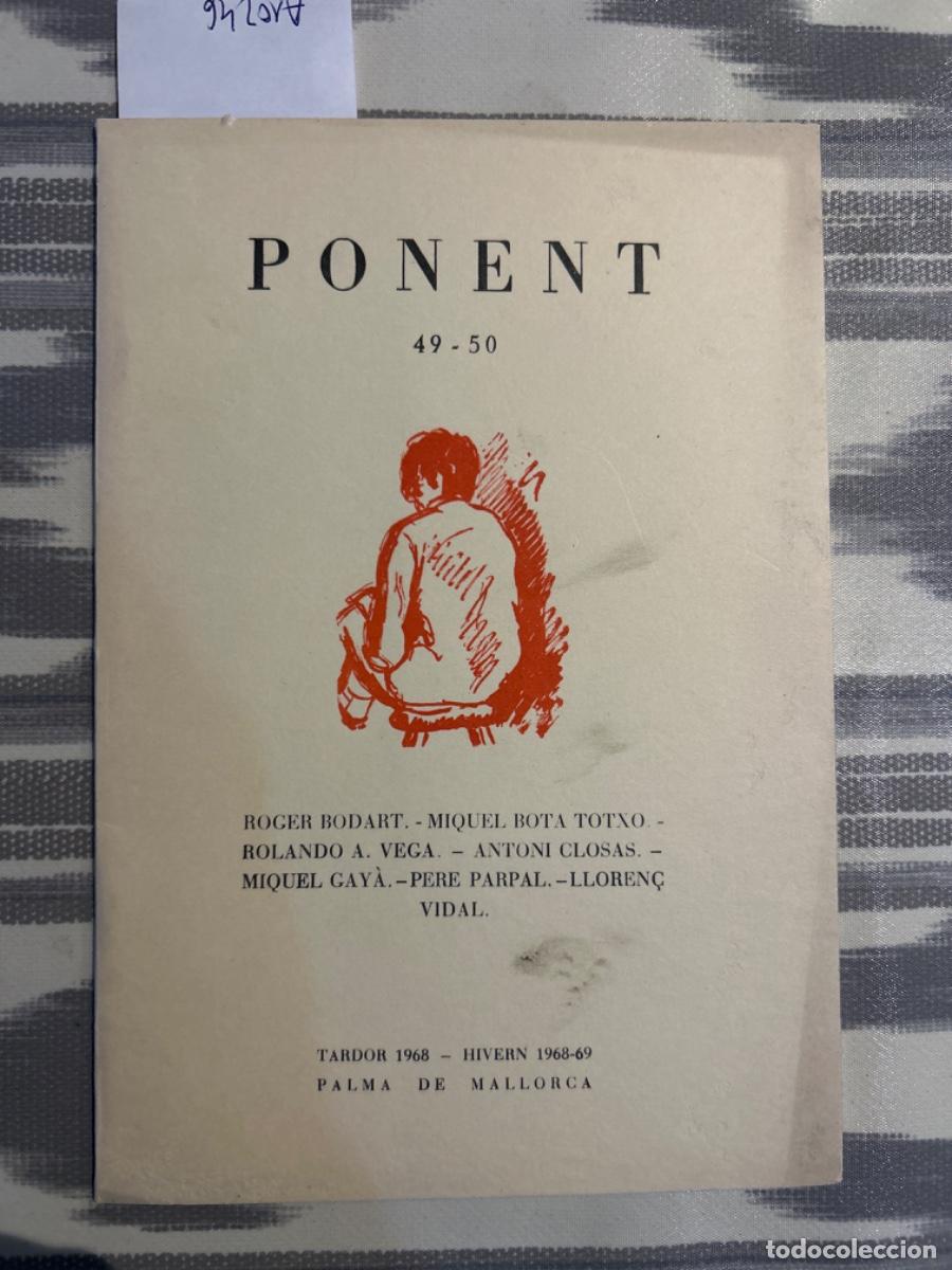 Collection Magazines and Newspapers: REVISTA LITERARIA PONENT, CIUTAT DE MALLORCA, 49 50, 1968 69
