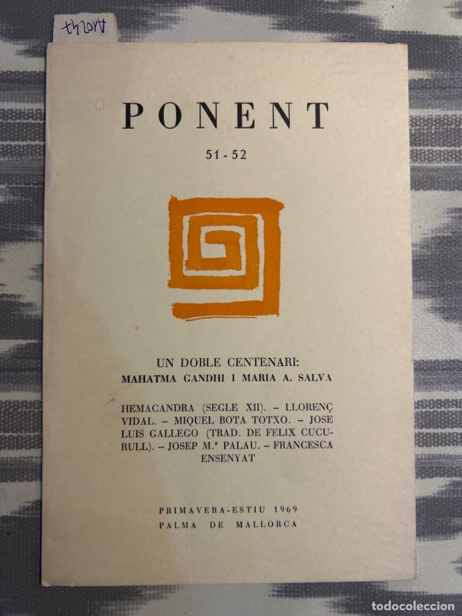 Collection Magazines and Newspapers: REVISTA LITERARIA PONENT, CIUTAT DE MALLORCA, 51 52, 1969