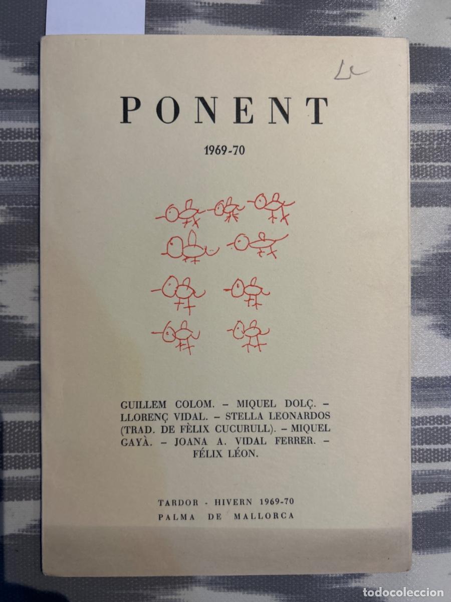 Collection Magazines and Newspapers: REVISTA LITERARIA PONENT, CIUTAT DE MALLORCA, 53 54, 1969 70