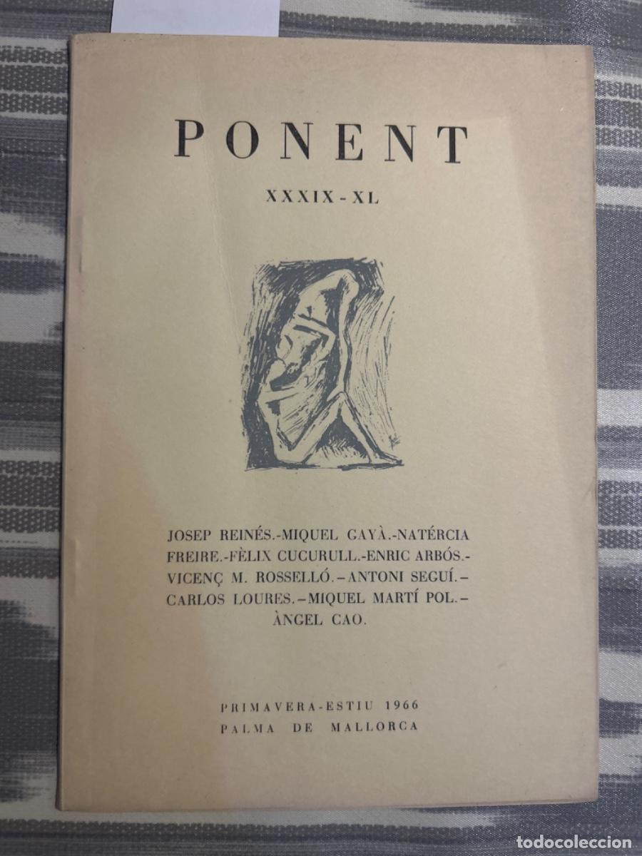 Collection Magazines and Newspapers: REVISTA LITERARIA PONENT, CIUTAT DE MALLORCA, XXXIX XLI, 1966