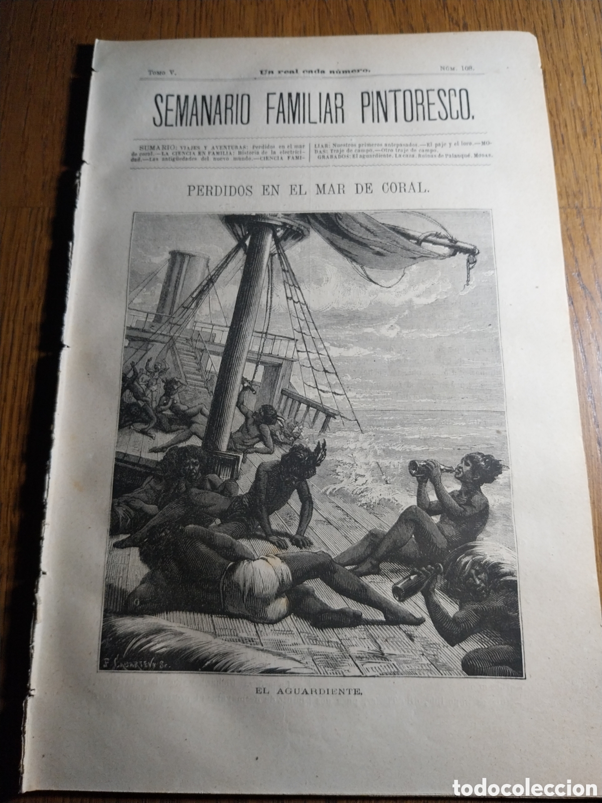 Collection Magazines and Newspapers: REVISTA 1881 EL AGUARDIENTE.LA CAZA. RUINAS DE PALANQU&Eacute;. MODAS TRAJES PARA CAMPO