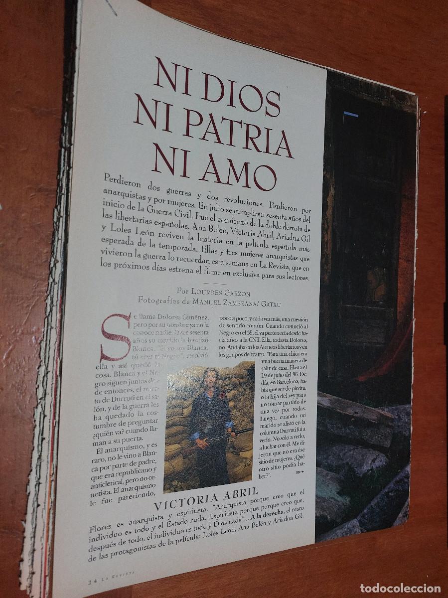 Coleccionismo de revistas y peri&oacute;dicos: LIBERTARIAS. NI DIOS NI PATRIA. CINE. 5 P&Aacute;GINAS. ARTICULO. EXTRAIDO DE REVISTA. COMPLETO
