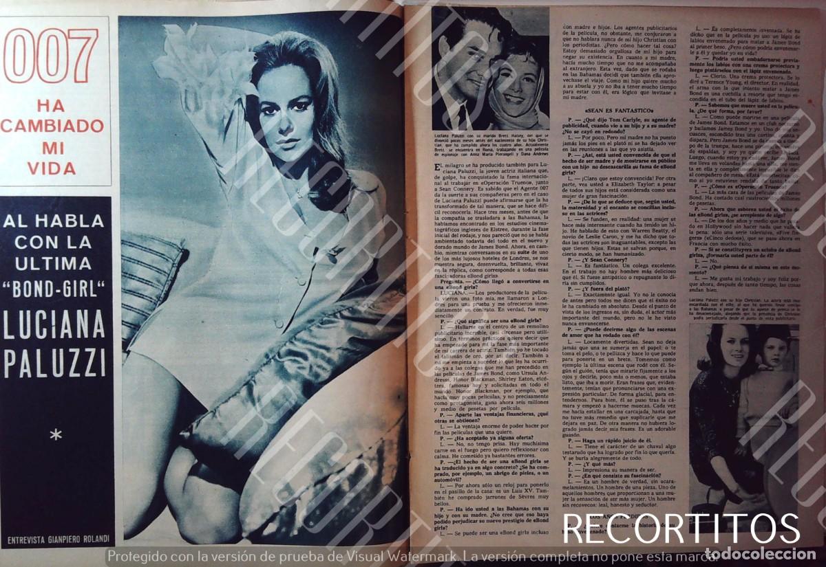 Coleccionismo de Revistas y Peri&oacute;dicos: LUCUANA PALUZZI JAMES BOND 007