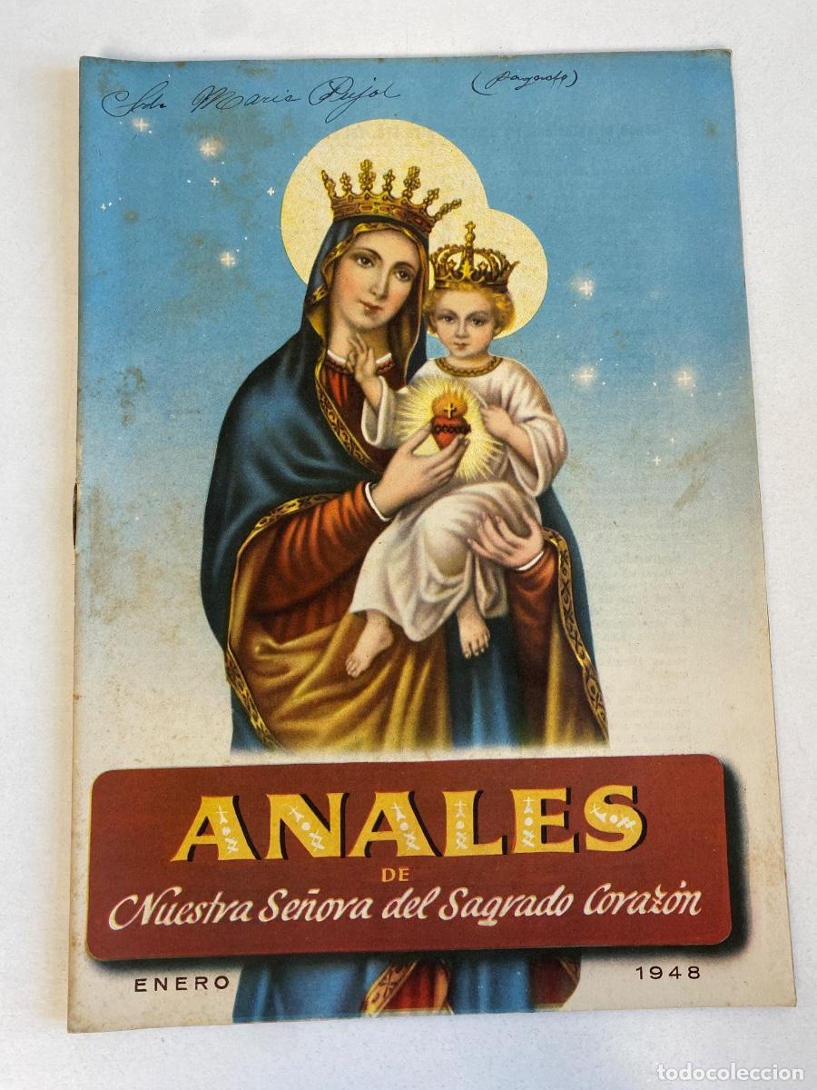 Coleccionismo de Revistas y Peri&oacute;dicos: ANALES de Nuestra Se&ntilde;ora del Sagrado Corazon - enero 1948 - ver fotos