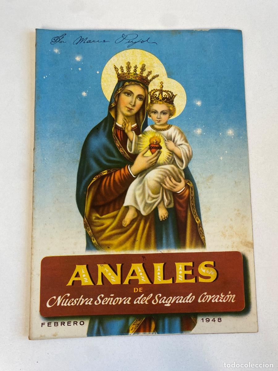 Coleccionismo de Revistas y Peri&oacute;dicos: ANALES de Nuestra Se&ntilde;ora del Sagrado Corazon - febrero 1948 - ver fotos