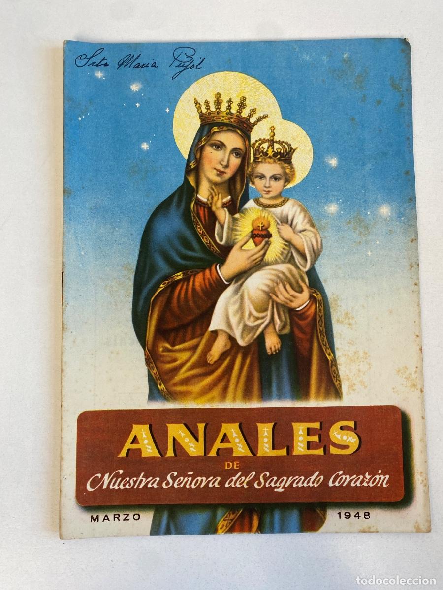 Coleccionismo de Revistas y Peri&oacute;dicos: ANALES de Nuestra Se&ntilde;ora del Sagrado Corazon - marzo 1948 - ver fotos