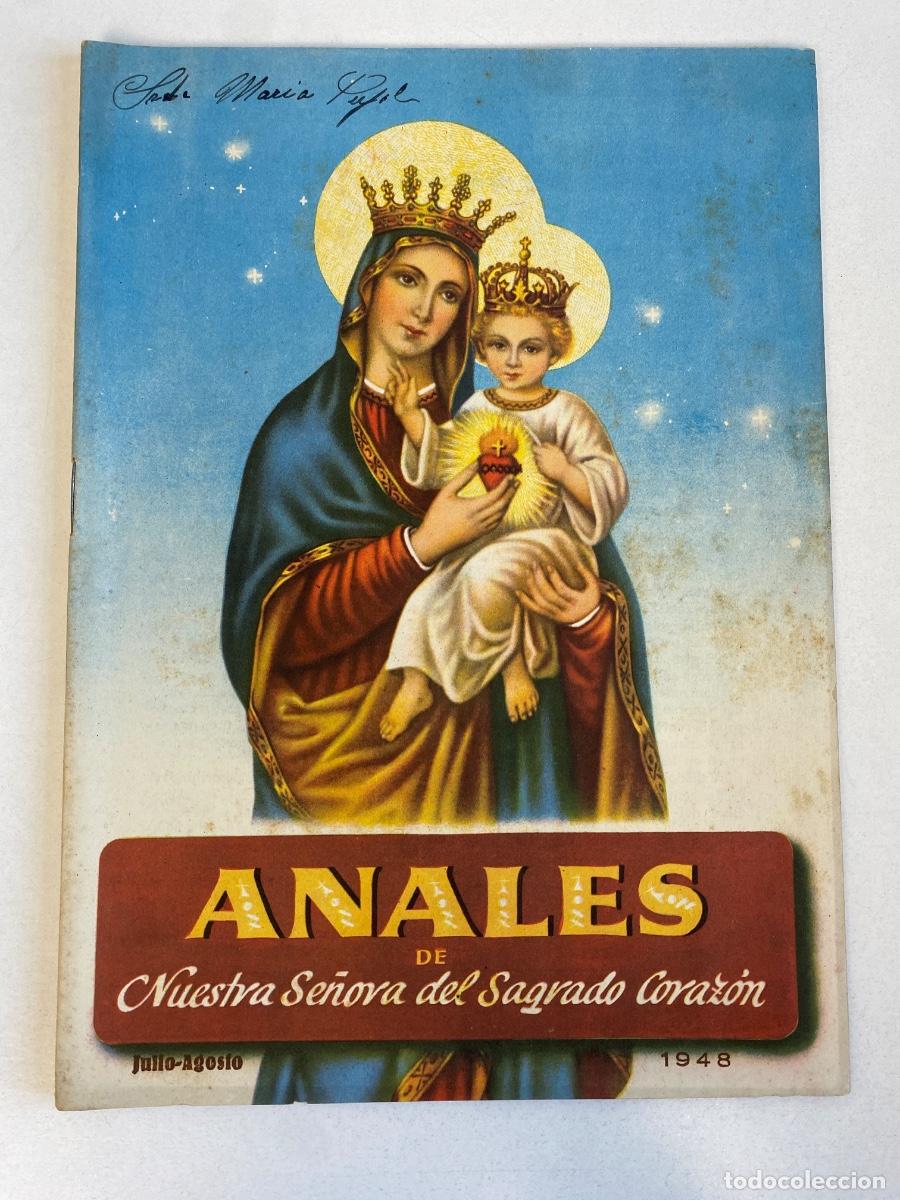 Coleccionismo de Revistas y Peri&oacute;dicos: ANALES de Nuestra Se&ntilde;ora del Sagrado Corazon - julio agosto 1948 - ver fotos
