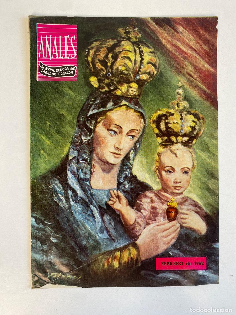 Coleccionismo de Revistas y Peri&oacute;dicos: ANALES de Nuestra Se&ntilde;ora del Sagrado Corazon - febrero 1962 - ver fotos