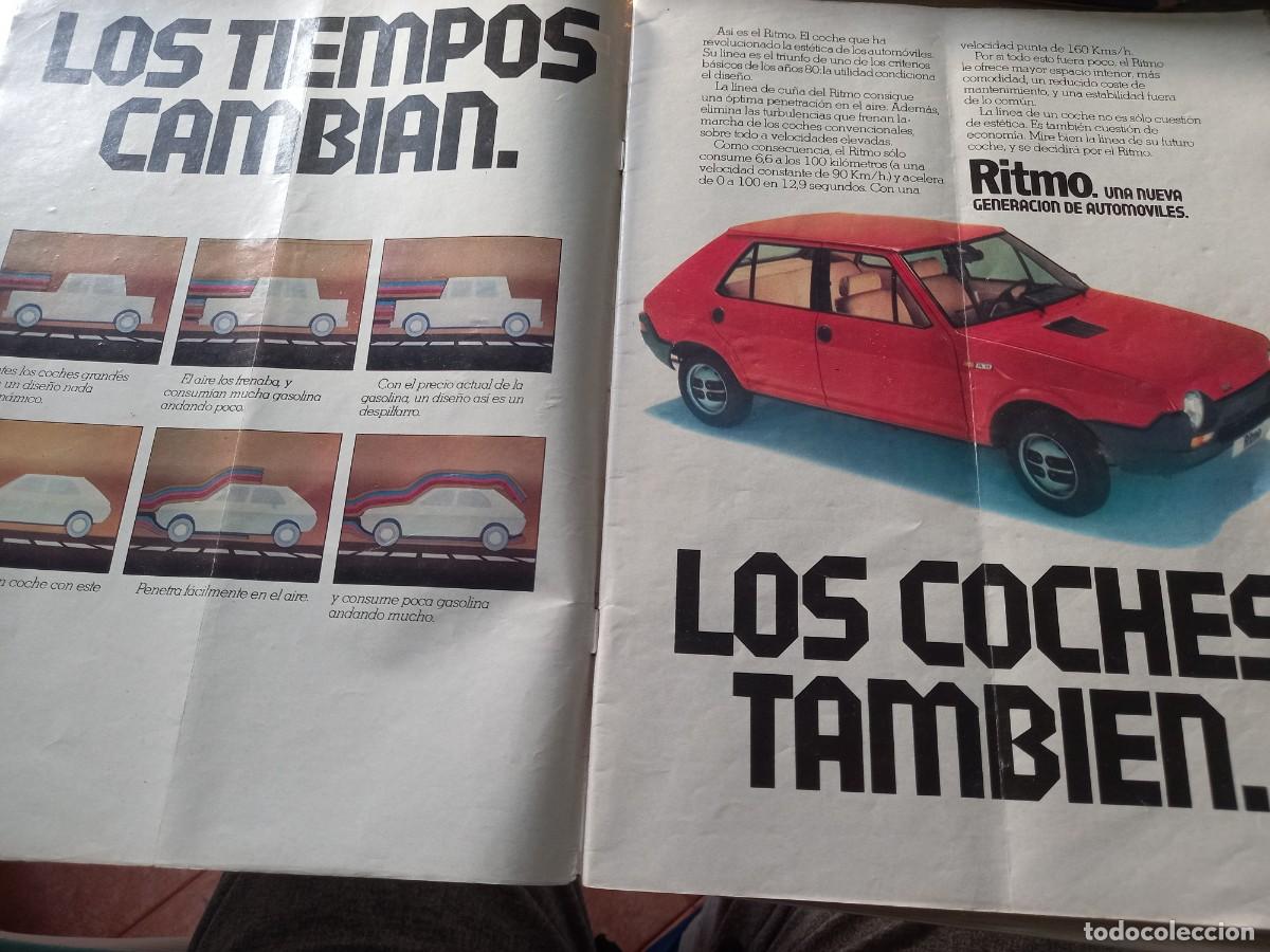 Coleccionismo de revistas y peri&oacute;dicos: ANUNCIO DOBLE PAGINA DE SEAT RITMO. 29X44 CM. EXTRA&Iacute;DO DE REVISTA 1980