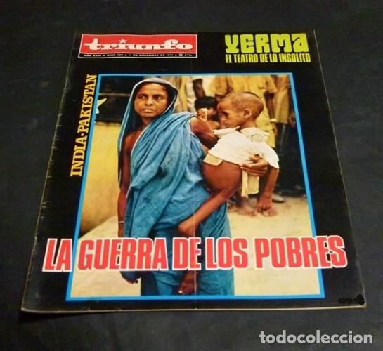 Collezionismo di Riviste e Giornali: [REVISTA TRIUNFO]. N&ordm; 480. A&Ntilde;O 1971. LA GUERRA DE LOS POBRES. INDIA. PAKISTAN. YERMA.