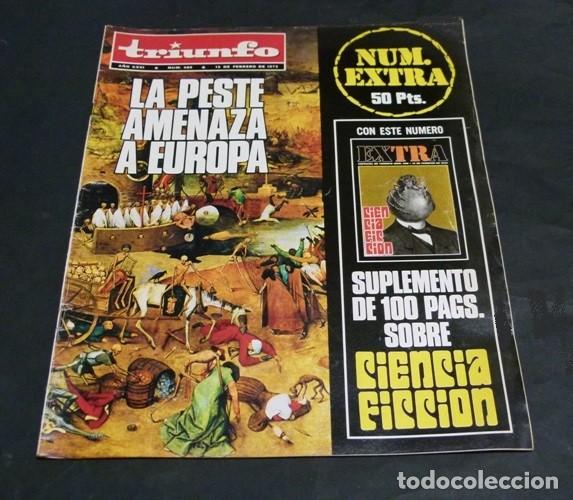 Collezionismo di Riviste e Giornali: [REVISTA TRIUNFO]. N&ordm; 489. A&Ntilde;O 1972. LA PESTE AMENAZA EUROPA.