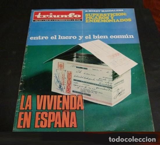Collezionismo di Riviste e Giornali: [REVISTA TRIUNFO]. N&ordm; 491. A&Ntilde;O 1972. LA VIVIENDA EN ESPA&Ntilde;A. PICAROS. ENDEMONIADOS.