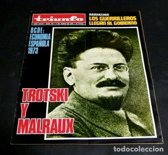 Sammeln von Zeitschriften und Zeitungen: [REVISTA TRIUNFO]. N&ordm; 557. A&Ntilde;O 1973. TROTSKI. ARGENTINA. LOS GUERRILLEROS LLEGAN AL GOBIERNO
