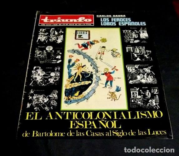 Collezionismo di Riviste e Giornali: [REVISTA TRIUNFO]. N&ordm; 565. A&Ntilde;O 1973. LOS FEROCES LOBOS ESPA&Ntilde;OLES. ANTICOLONIALISMO ESPA&Ntilde;OL.
