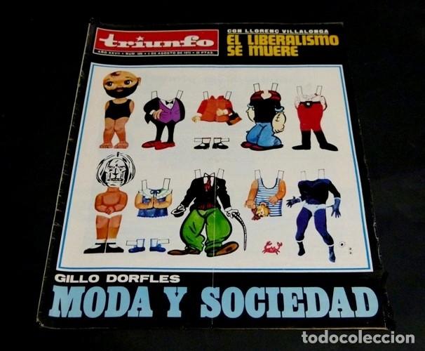 Sammeln von Zeitschriften und Zeitungen: [REVISTA TRIUNFO]. N&ordm; 566. A&Ntilde;O 1973. EL LIBERALISMO SE MUERE. GUILLO DORFLES. MODA SOCIEDAD.
