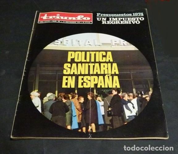 Collezionismo di Riviste e Giornali: [REVISTA TRIUNFO]. N&ordm; 581. A&Ntilde;O 1973. POLITICA SANITARIA EN ESPA&Ntilde;A.
