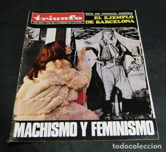 Collezionismo di Riviste e Giornali: [REVISTA TRIUNFO]. N&ordm; 595. A&Ntilde;O 1974. MACHISMO Y FEMINISMO. EL EJEMPLO DE BARCELONA.