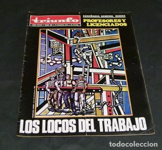Sammeln von Zeitschriften und Zeitungen: [REVISTA TRIUNFO]. N&ordm; 598. A&Ntilde;O 1974. ENSE&Ntilde;ANZA. PROFESORES Y LICENCIADOS.