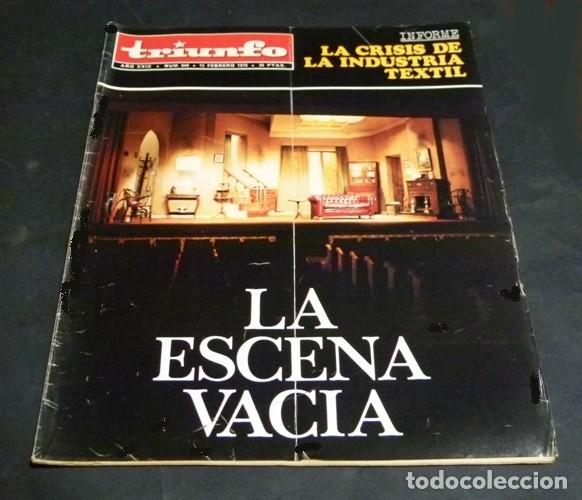 Collezionismo di Riviste e Giornali: [REVISTA TRIUNFO]. N&ordm; 646. A&Ntilde;O 1975. LA CRISIS DE LA INDUSTRIA TEXTIL.