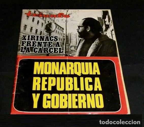Collezionismo di Riviste e Giornali: [REVISTA TRIUNFO]. N&ordm; 678. A&Ntilde;O 1976. MONARQUIA REPUBLICA GOBIERNO. XIRINACS FRENTE A CARCEL.
