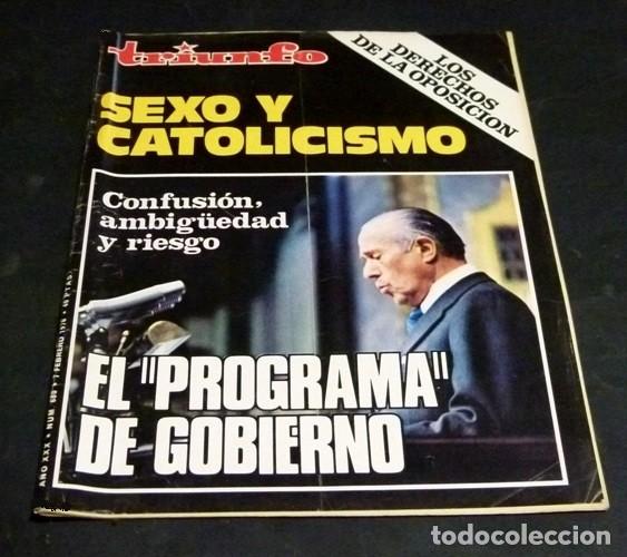 Sammeln von Zeitschriften und Zeitungen: [REVISTA TRIUNFO]. N&ordm; 680. A&Ntilde;O 1976. SEXO Y CATOLICISMO. LOS DERECHOS DE LA OPOSICION.