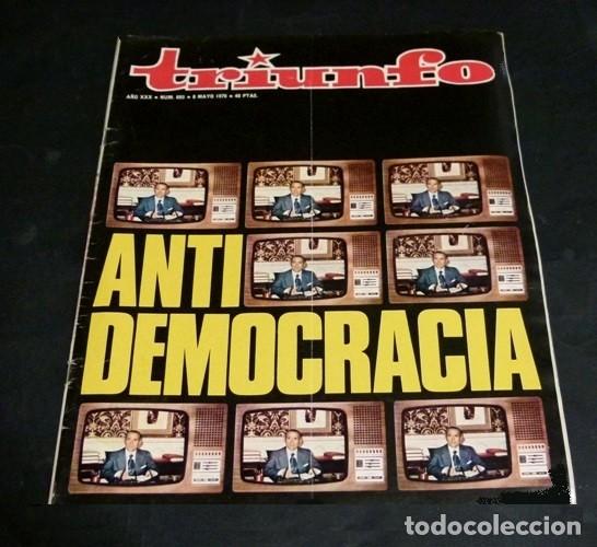 Collezionismo di Riviste e Giornali: [REVISTA TRIUNFO]. N&ordm; 693. A&Ntilde;O 1976. ANTI DEMOCRACIA.