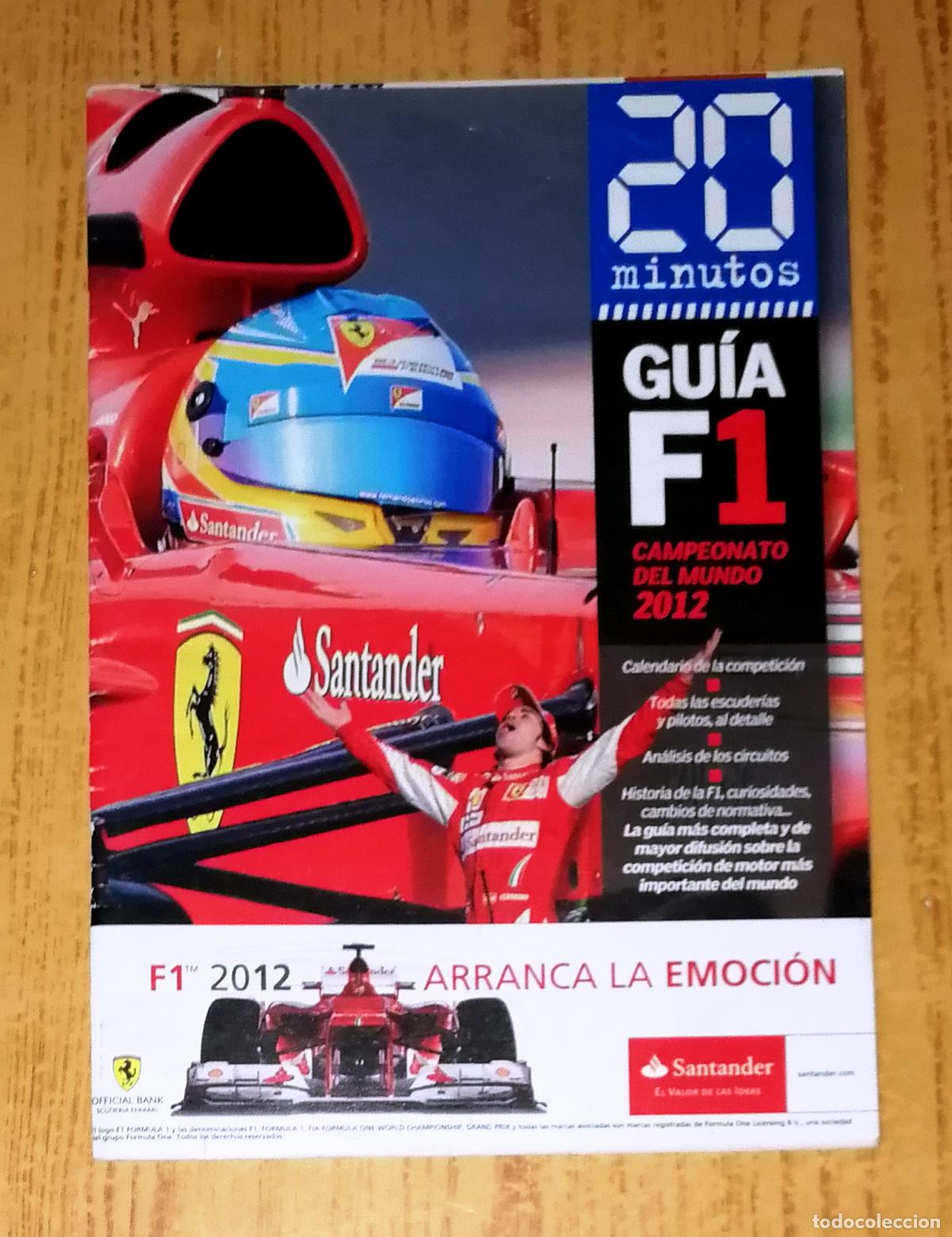 Coleccionismo de Revistas y Peri&oacute;dicos: GUIA F1 [F&Oacute;RMULA 1] : Campeonato del Mundo 2012 / 20 Minutos. - Multiprensa y M&aacute;s, D.L. 2012