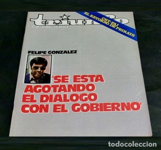 Collezionismo di Riviste e Giornali: [REVISTA TRIUNFO]. N&ordm; 708. A&Ntilde;O 1976. CNT-FAI EL RETORNO DE LOS PEIRATS.