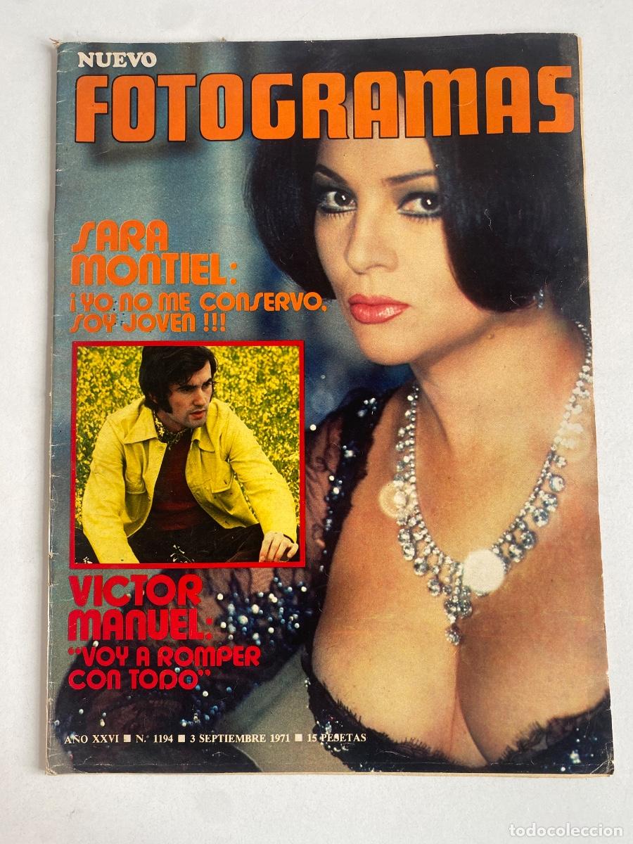Coleccionismo de Revistas y Peri&oacute;dicos: FOTOGRAMAS - N&uacute;mero 1194 - 3 septiembre 1971 - Sara Montiel Victor Manuel - ver fotos